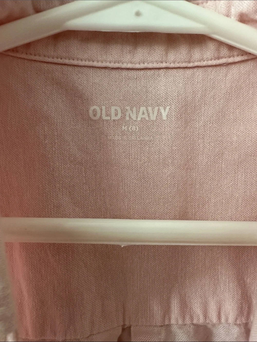 Old Navy Light Pink Short Sleeve Button-Down Shirt for Kids